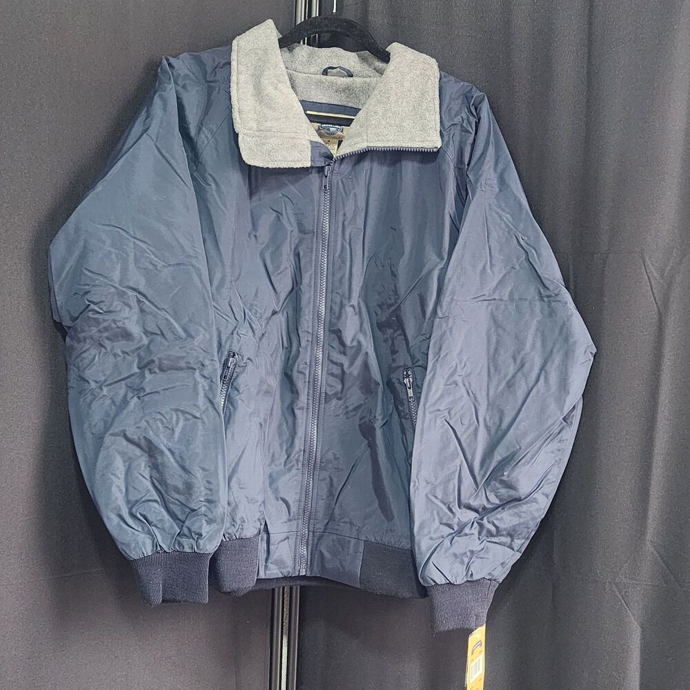 Vint Shaver Lake Men's Med. Navy Blue Fleece Lined Windbreaker Jacket, NWT